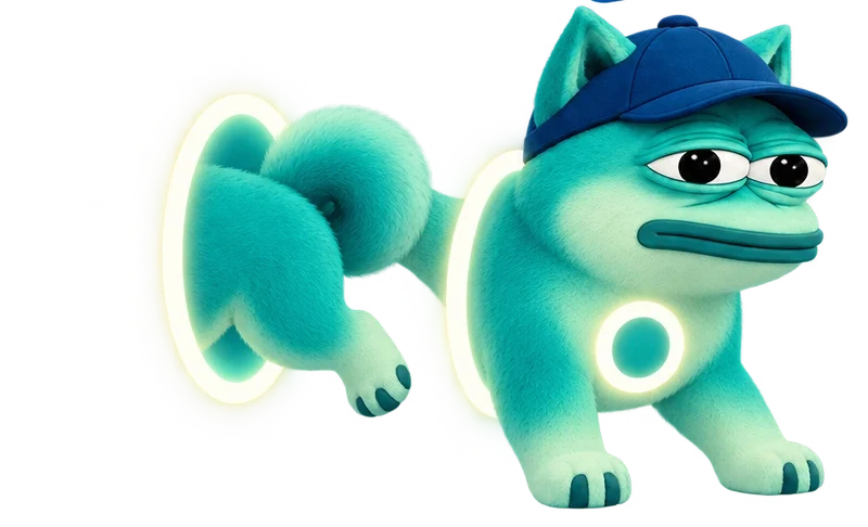 GROPE stepping halfway out of a glowing ring portal